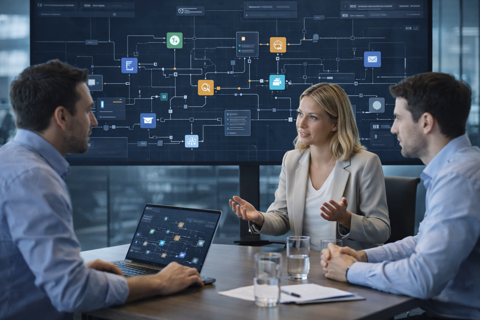 Engineer designing integrations between multiple enterprise software systems.